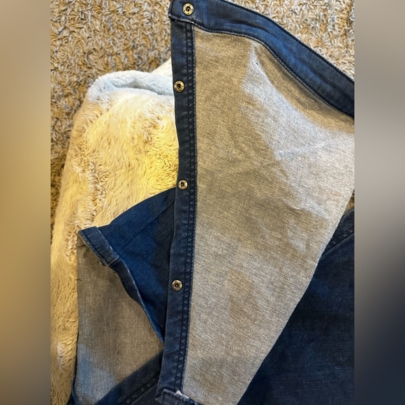 We the Free/Free people denim snap skirt. Size 12. Runs smaller. EUC. - Picture 7 of 7